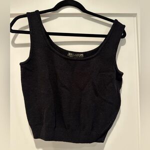 Vintage St. John knit cropped tank